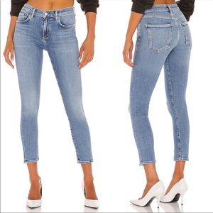 AGOLDE Toni Mid Rise Straight Jean in Precipice